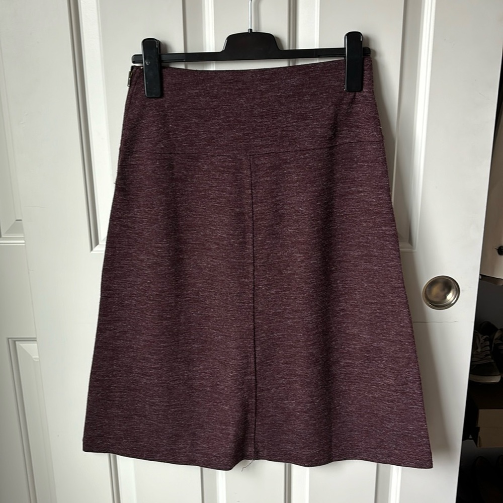 Loft knit midi skirt, purple color